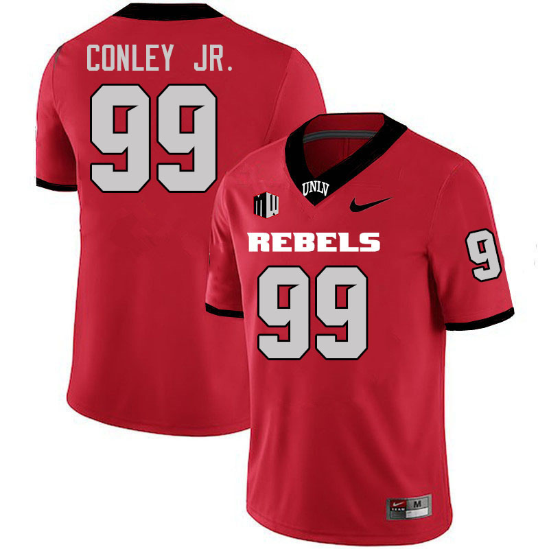 Men #99 Keith Conley Jr. UNLV Rebels College Football Jerseys Stitched-Scarlet